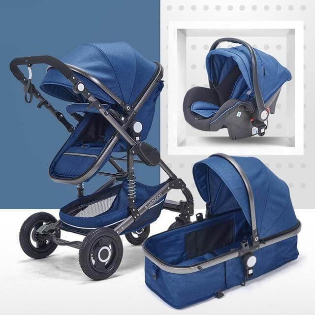 Modern High Landscape Multifunctional 3 in 1 Baby Stroller - Image 6