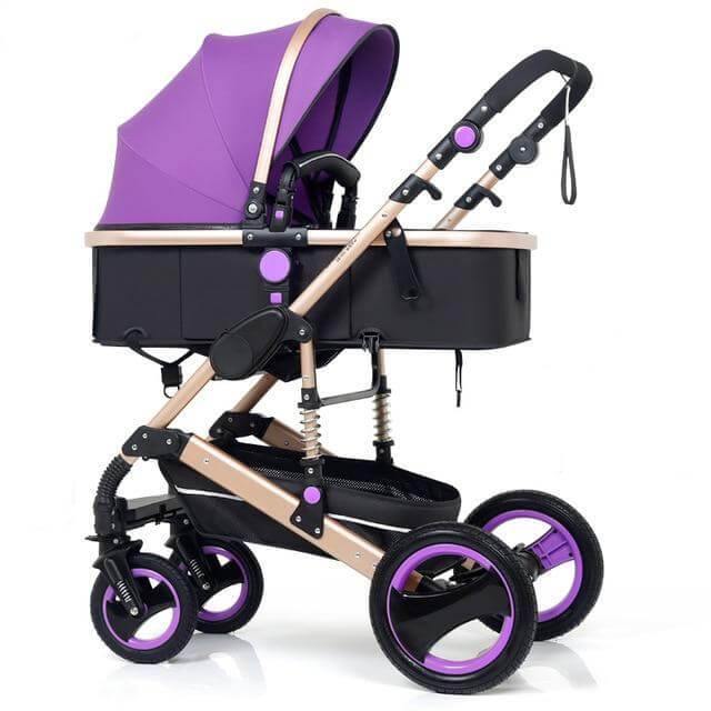 Modern High Landscape Multifunctional 3 in 1 Baby Stroller - Image 7