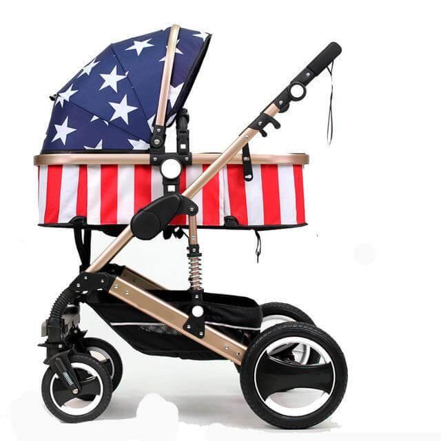 Modern High Landscape Multifunctional 3 in 1 Baby Stroller - Image 9