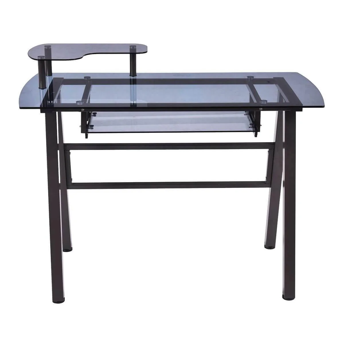 Modern Home/Office Workstation Metal Frame with Printer Shelf Table - Image 2
