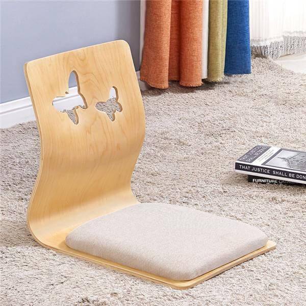 Modern Japanese Legless Chair Made From Plywood - Image 4
