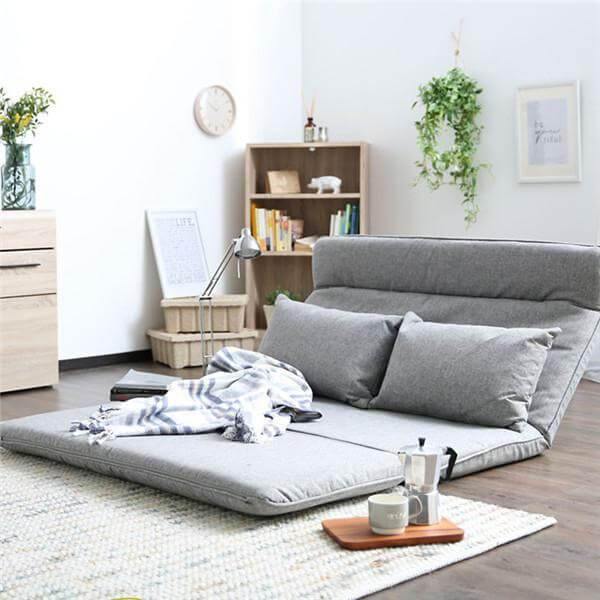Modern Japanese Style Floor Legless Floor Futon Sofa - Image 5