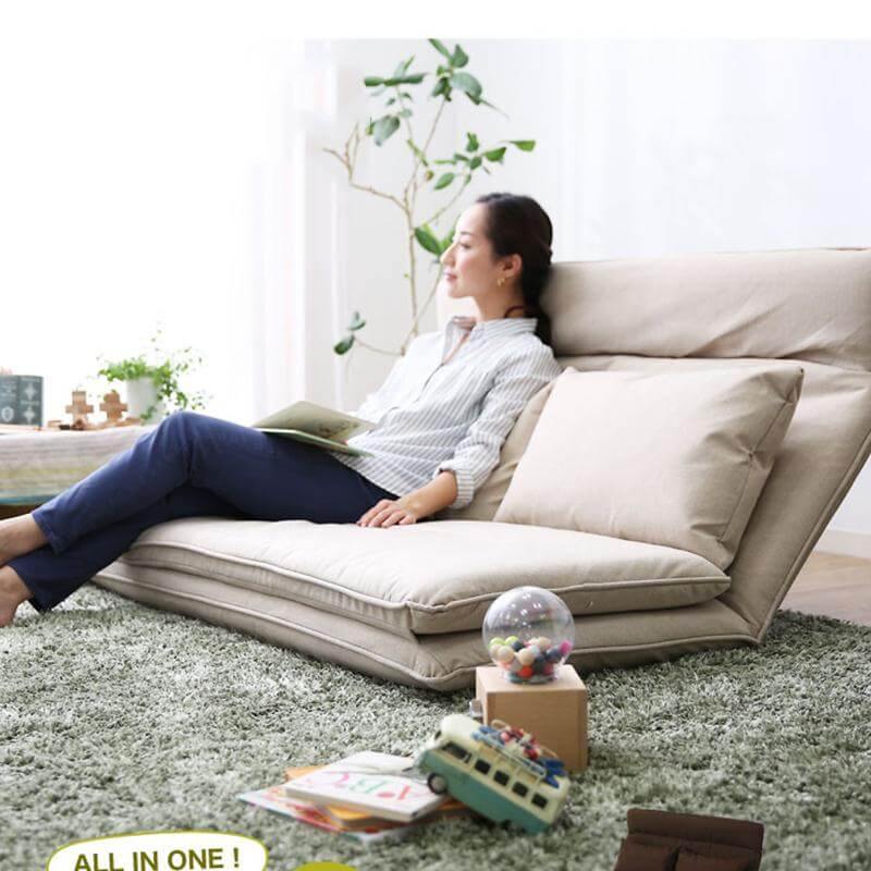 Modern Japanese Style Floor Legless Floor Futon Sofa - Image 6