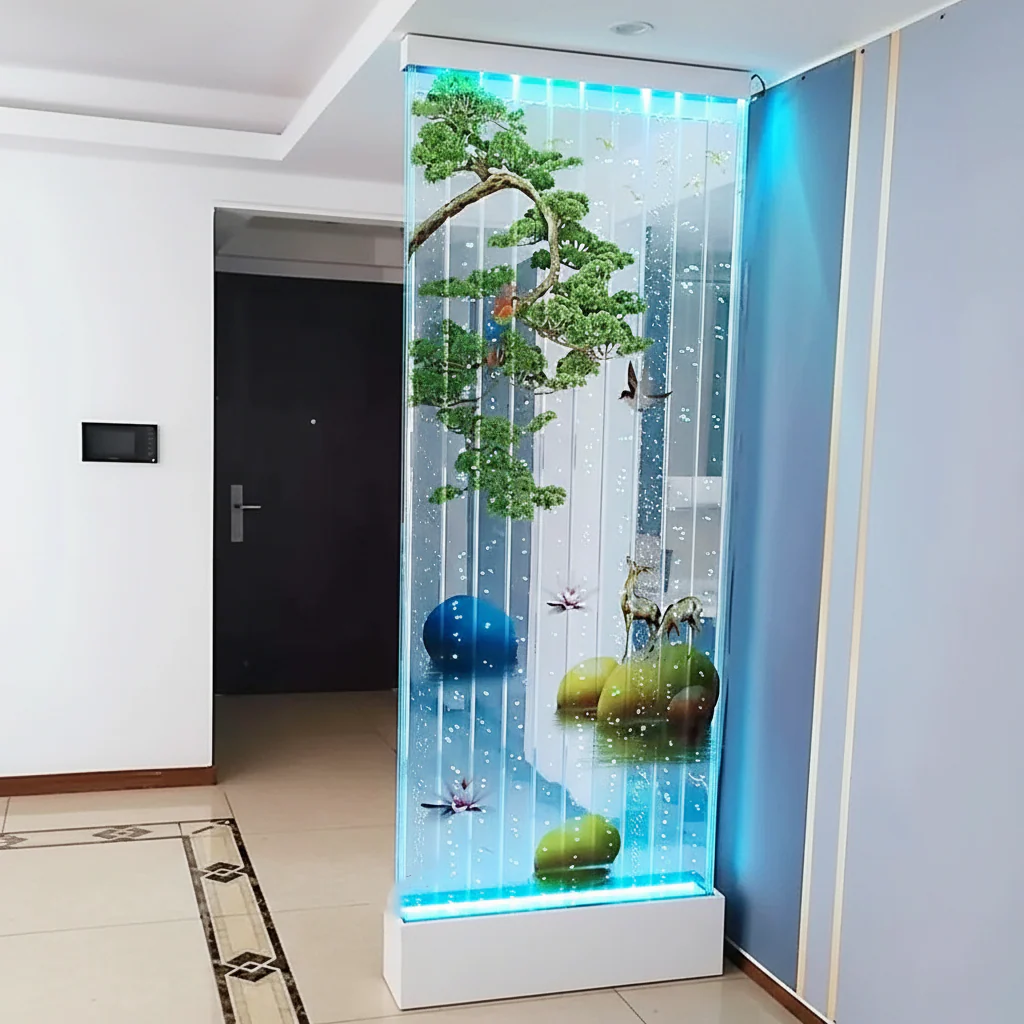 Modern LED Bubble Wall Fountain Interior Waterfall - Image 4