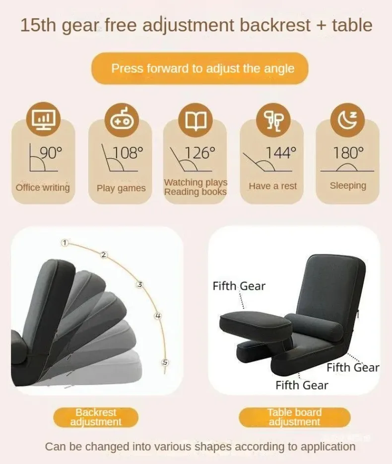 Modern Lounge Multifunctional Lazy Floor Chair - Image 4