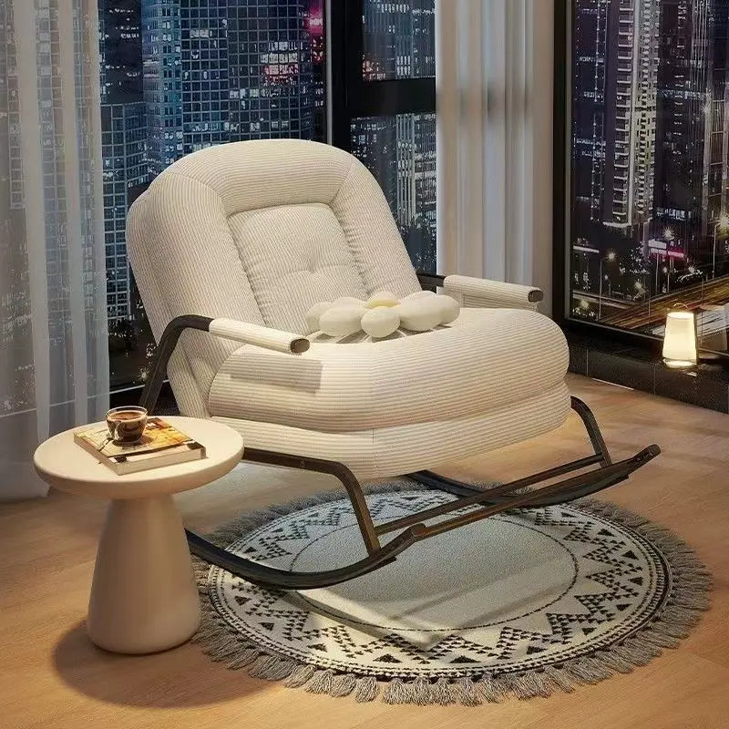 Modern Luxury Relaxing Cozy Padded Rocking Chair - Image 2