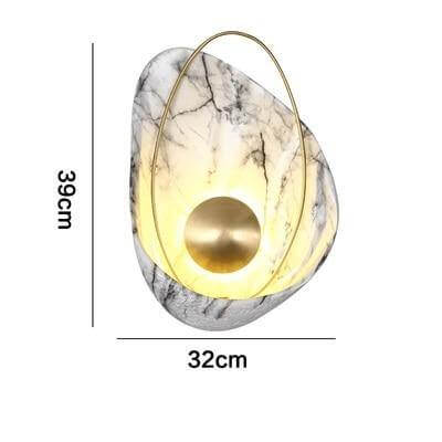 Modern Marble Shell Wall Lamp - Image 5