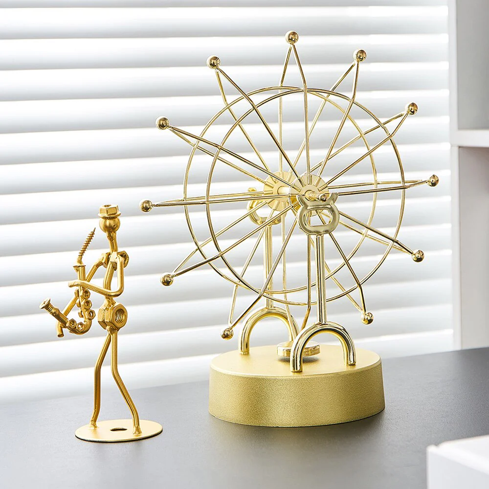 Modern Metal Rotating Home Office Decor - Image 4