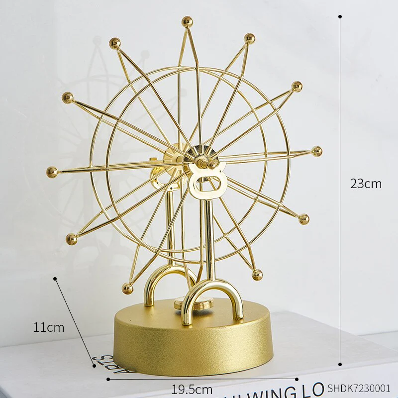 Modern Metal Rotating Home Office Decor - Image 7