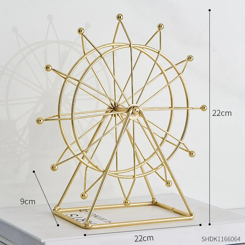 Modern Metal Rotating Home Office Decor - Image 9