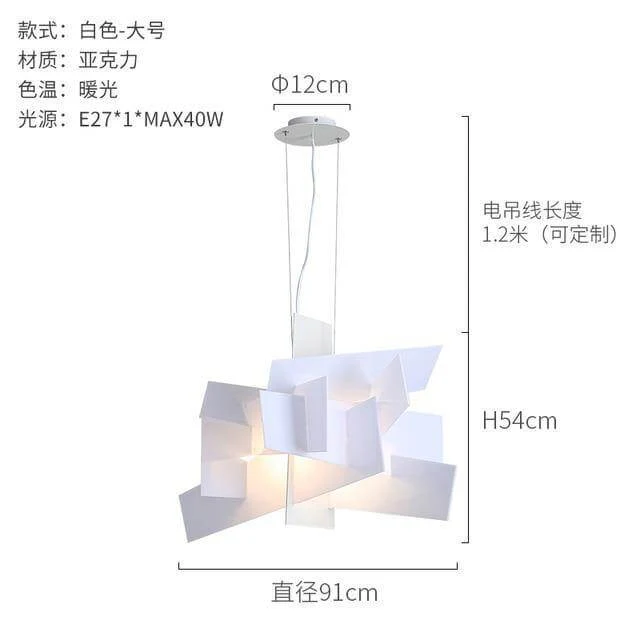 Modern Nordic Acrylic Hanging Pendant Lights - Image 9