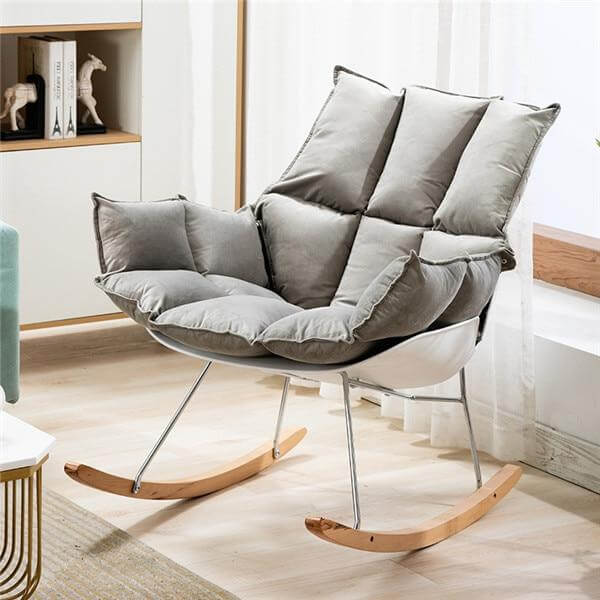 Modern Nordic Casual Rocking Chair - Image 7