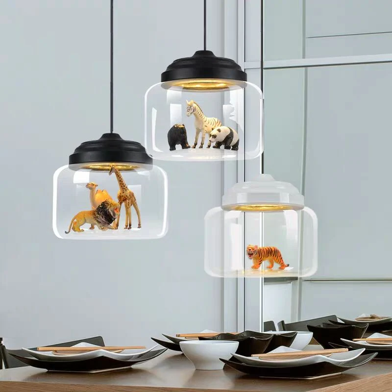 Modern Nordic Minimalist Glass Lampshade Pendant Lamp - Image 5