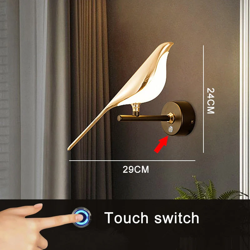 Modern Nordic Wall Bird Lamp - Image 2