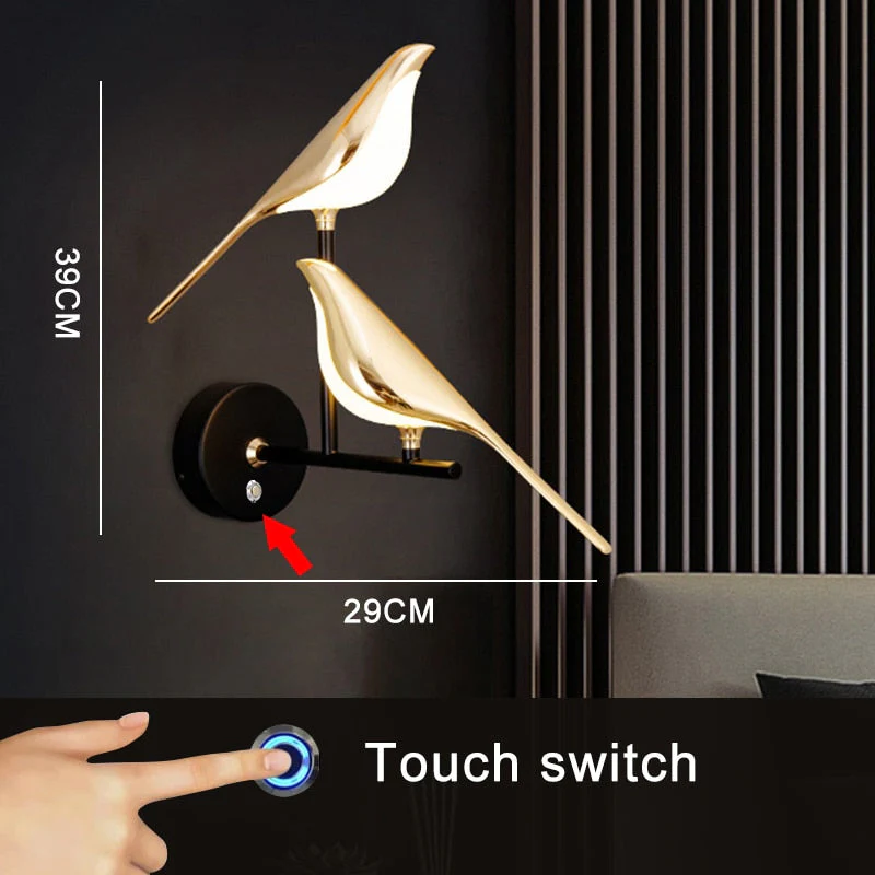 Modern Nordic Wall Bird Lamp - Image 4