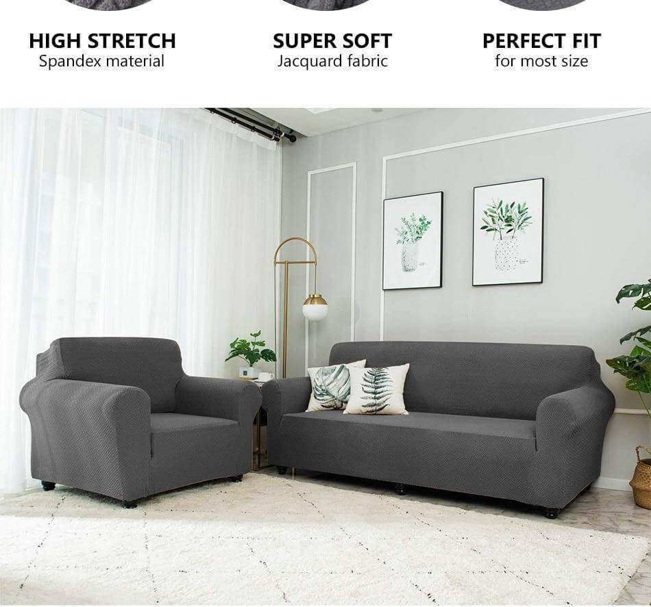 Modern Printed Elastic Sofa Cover - Image 2