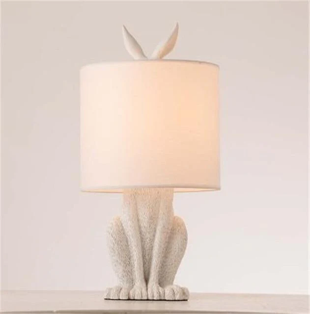 Modern Rabbit Fairytale Resin Table Lamp - Image 4