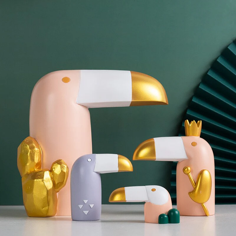 Modern Resin Bird Figurine Statues - Image 7