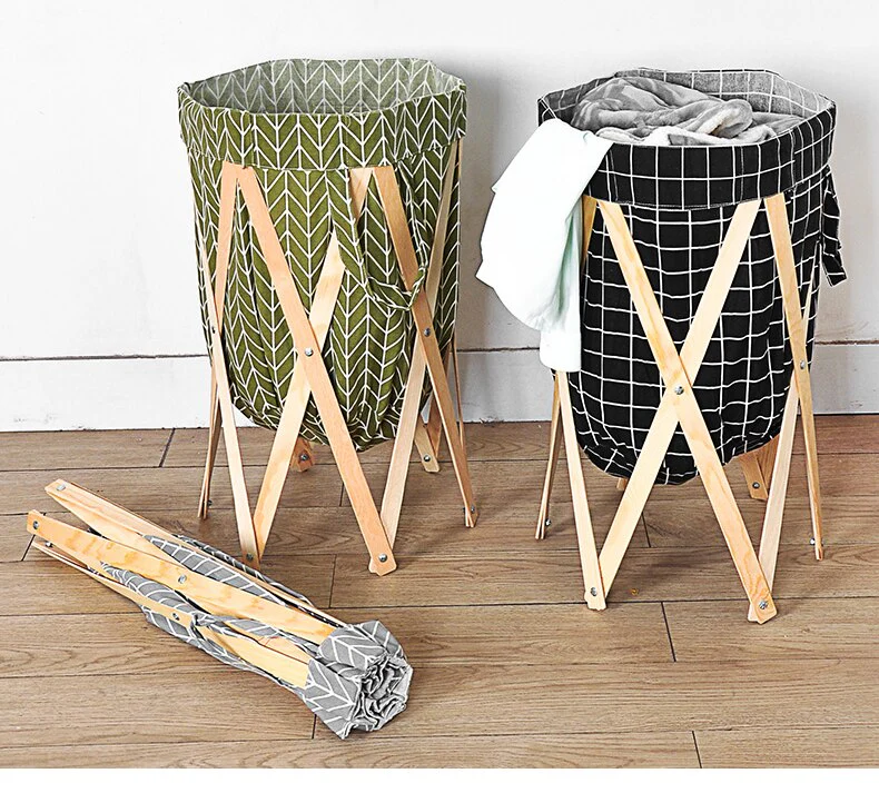 Modern Simple Foldable Creative Large Foldable Laundry Basket - Image 13