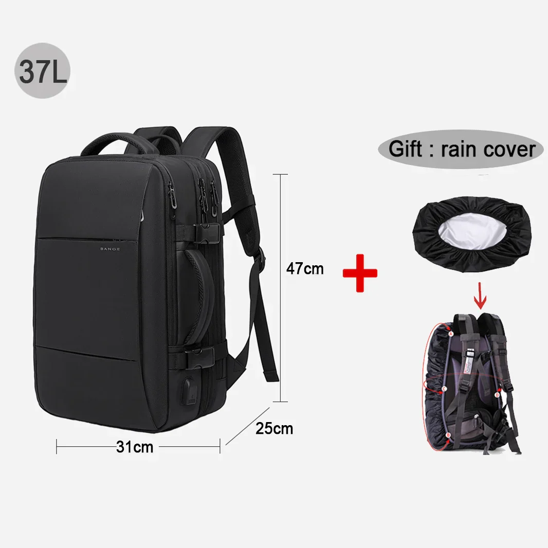 Modern Style Expandable Smart Large Waterproof Travel Backpack - Image 10