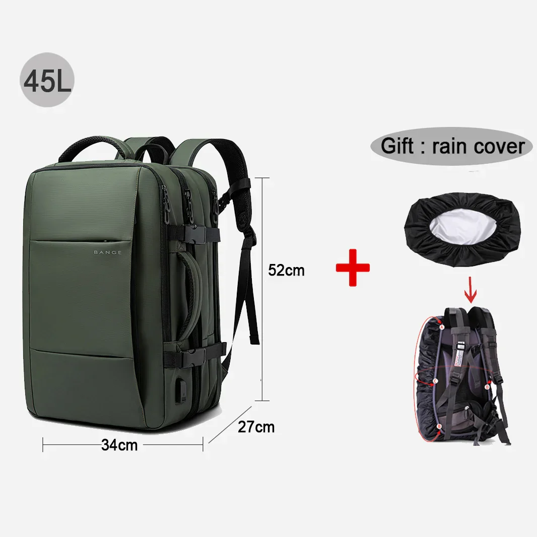 Modern Style Expandable Smart Large Waterproof Travel Backpack - Image 15