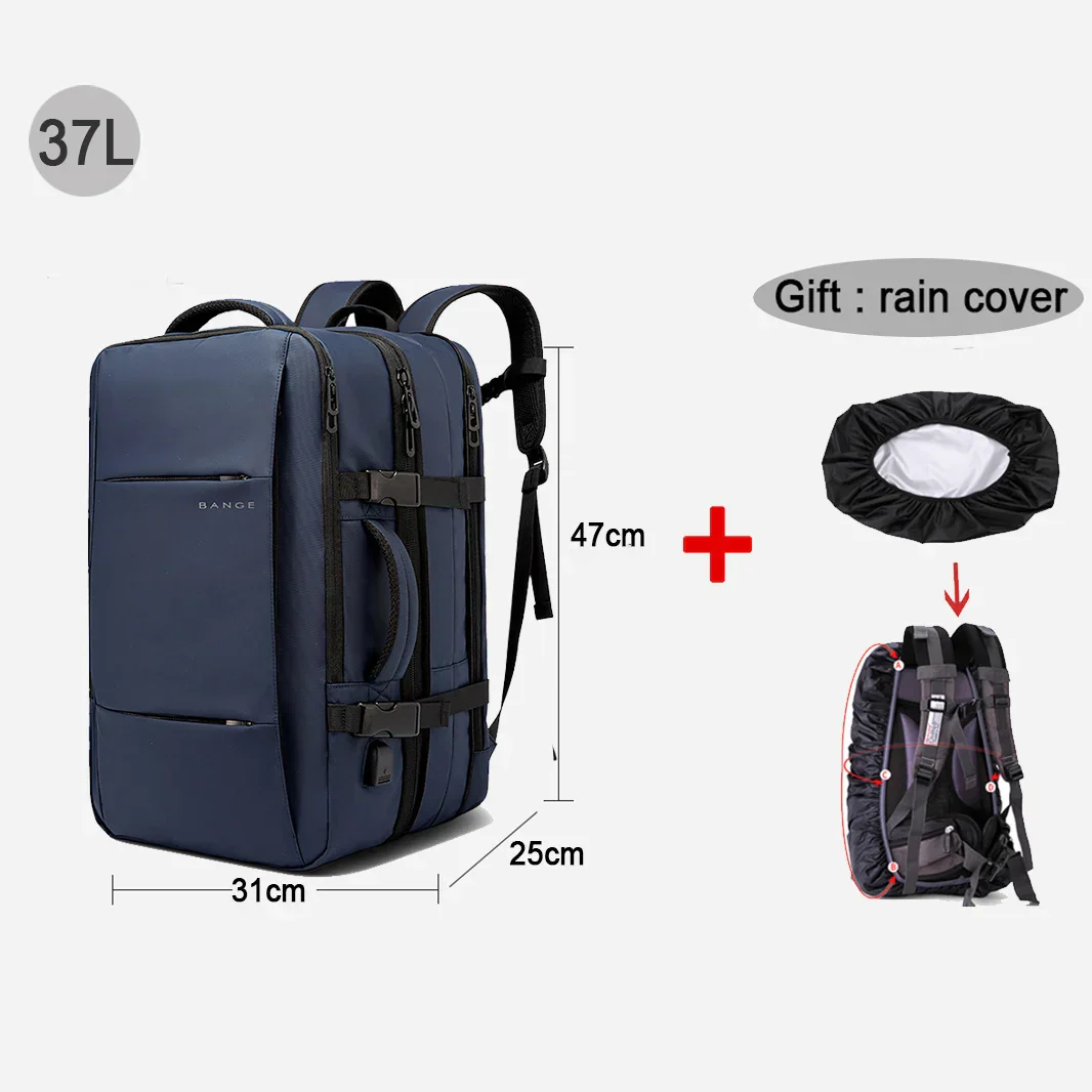 Modern Style Expandable Smart Large Waterproof Travel Backpack - Image 16