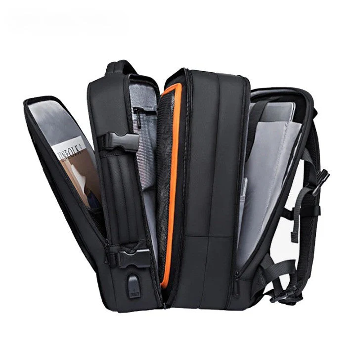 Modern Style Expandable Smart Large Waterproof Travel Backpack - Image 2
