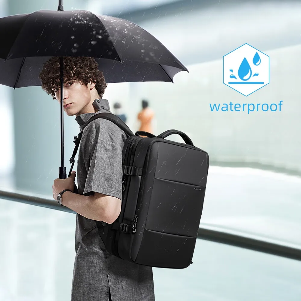 Modern Style Expandable Smart Large Waterproof Travel Backpack - Image 5