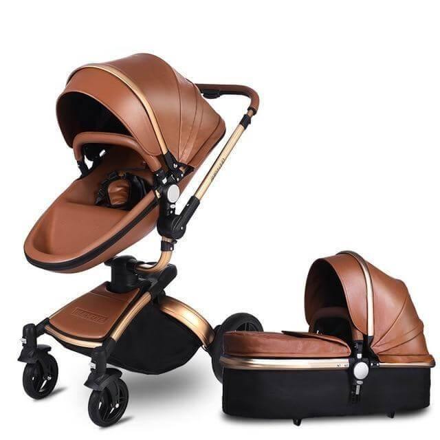 Modern Stylish Aluminium 3 in 1 Two way Baby Stroller - Image 10