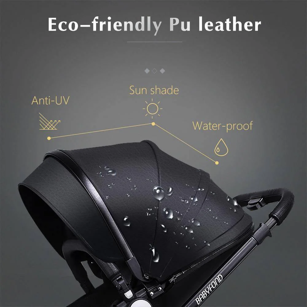 Modern Stylish Aluminium 3 in 1 Two way Baby Stroller - Image 6