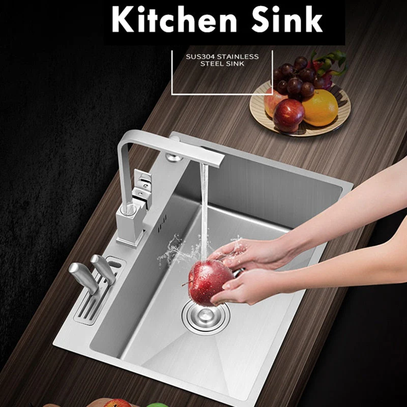 Modern Undermount Steel Plus Kitchen Elegant Sink - Image 2