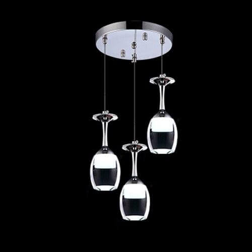 Modern Wine Glass Shaped Pendant Lights - Image 5
