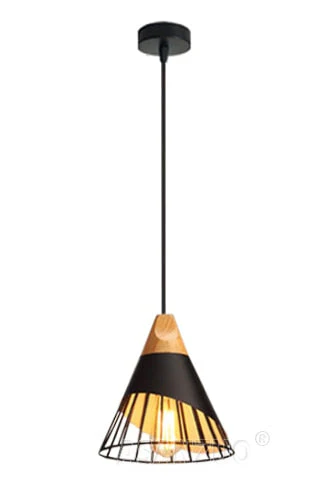Modern Wooden Cone Pendant Lights - Image 6