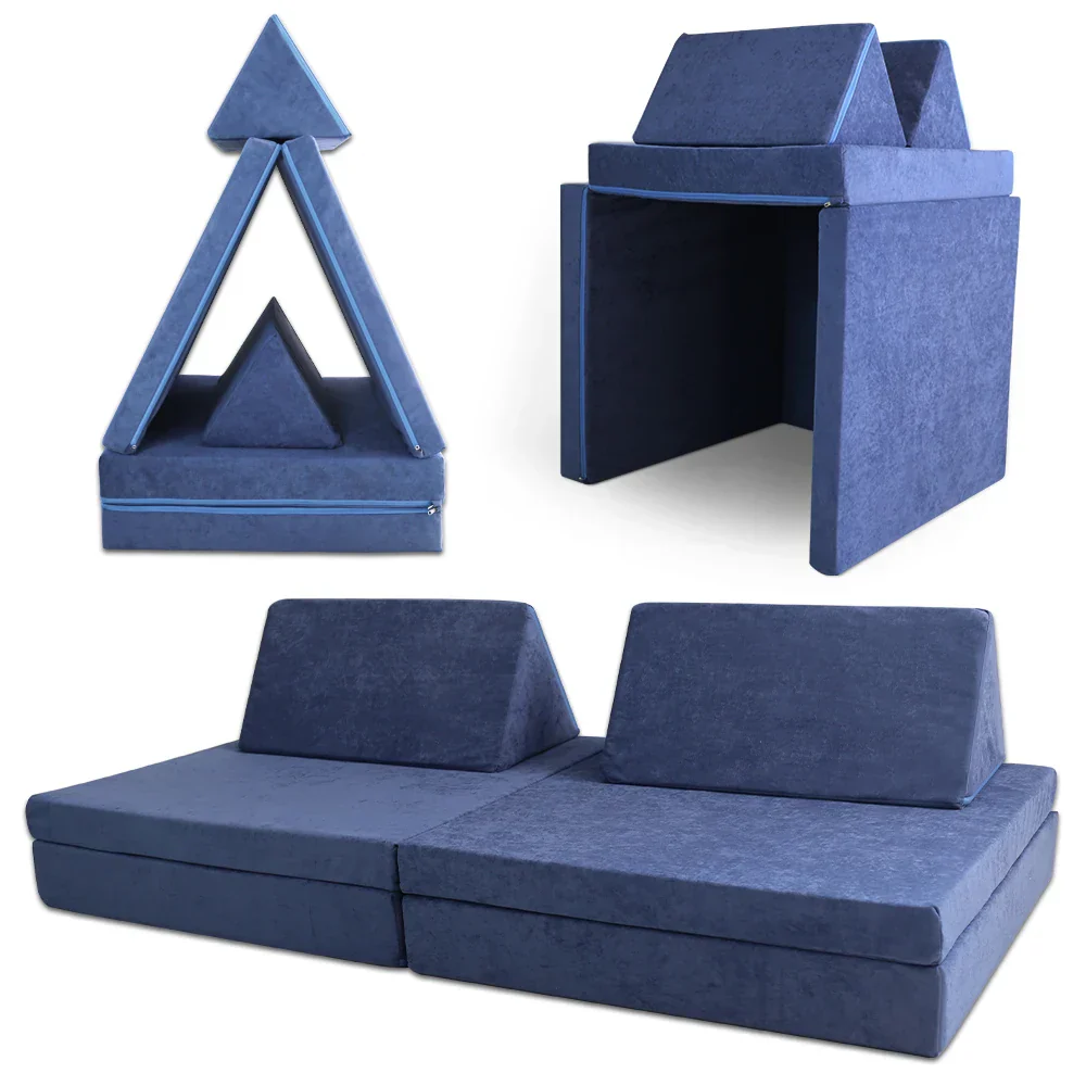 Modular Foam Foldable Couch Play Mattress Sofa - Image 3