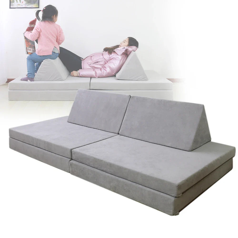 Modular Foam Foldable Couch Play Mattress Sofa - Image 6