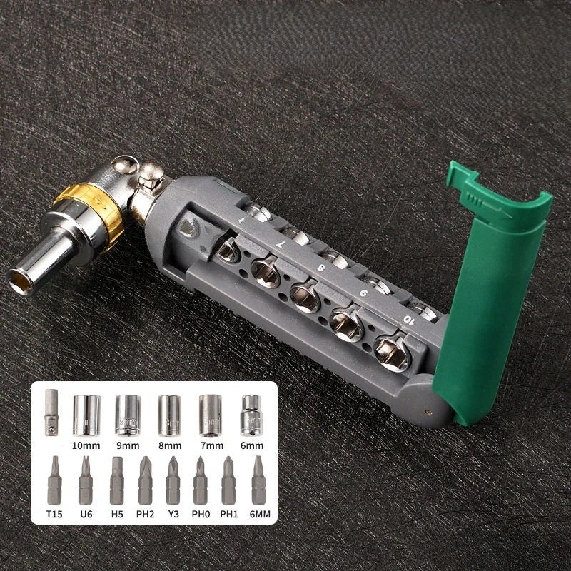 Modular Head Ratchet Screwdriver Tool Set - Image 2