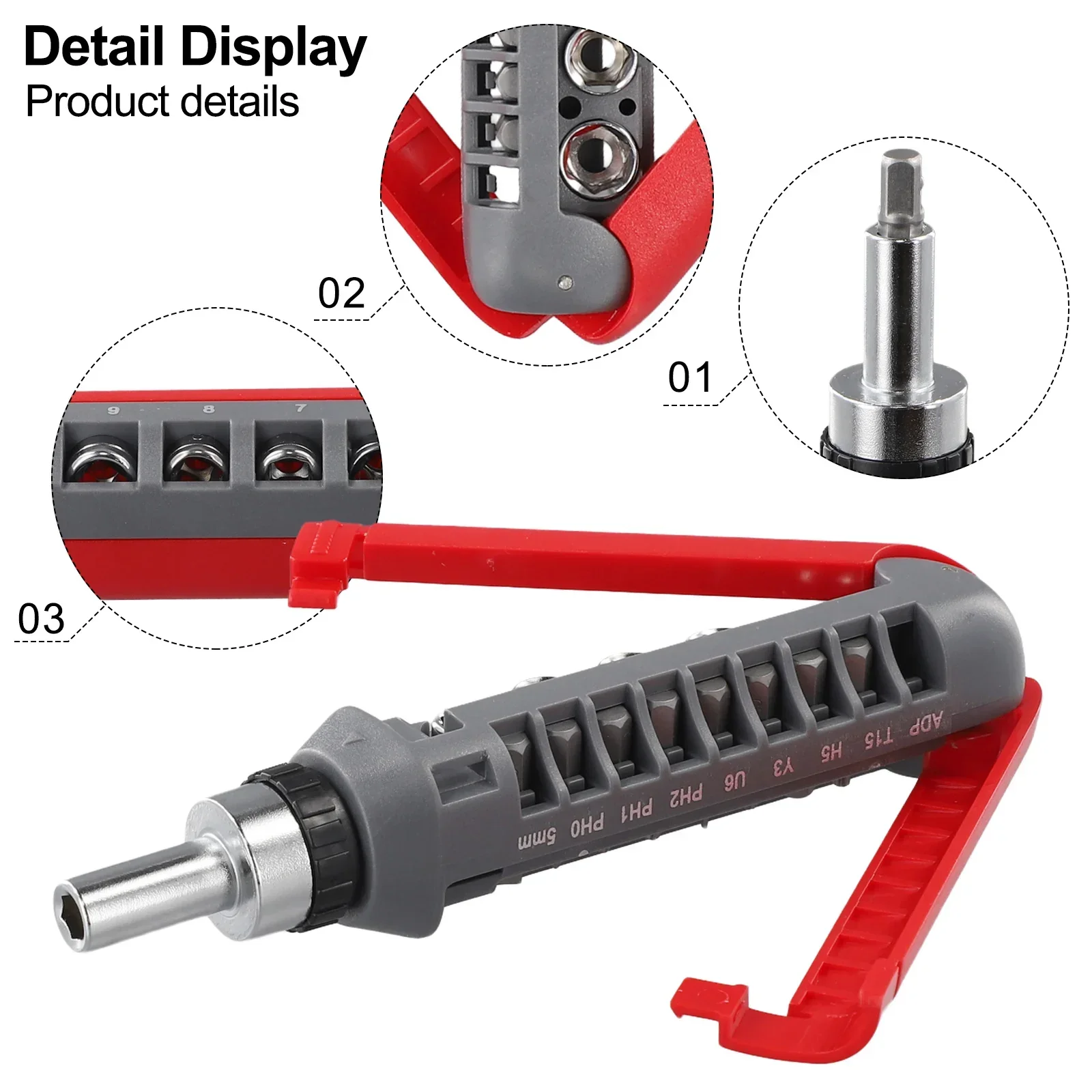 Modular Head Ratchet Screwdriver Tool Set - Image 6
