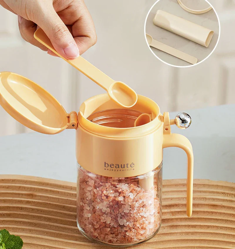 Moisture Block Glass Seasoning Jar - Image 2
