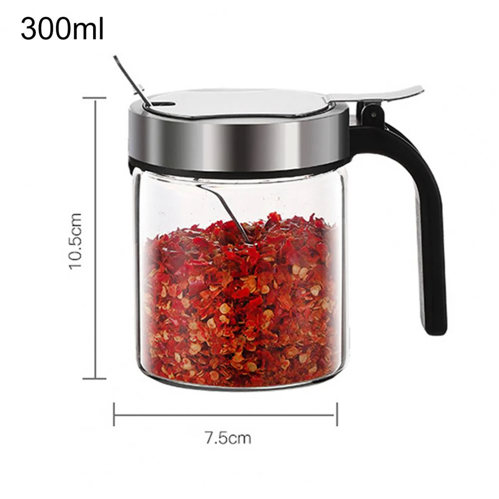 Moisture Proof Elegant Glass Seasoning Storage Jar - Image 9