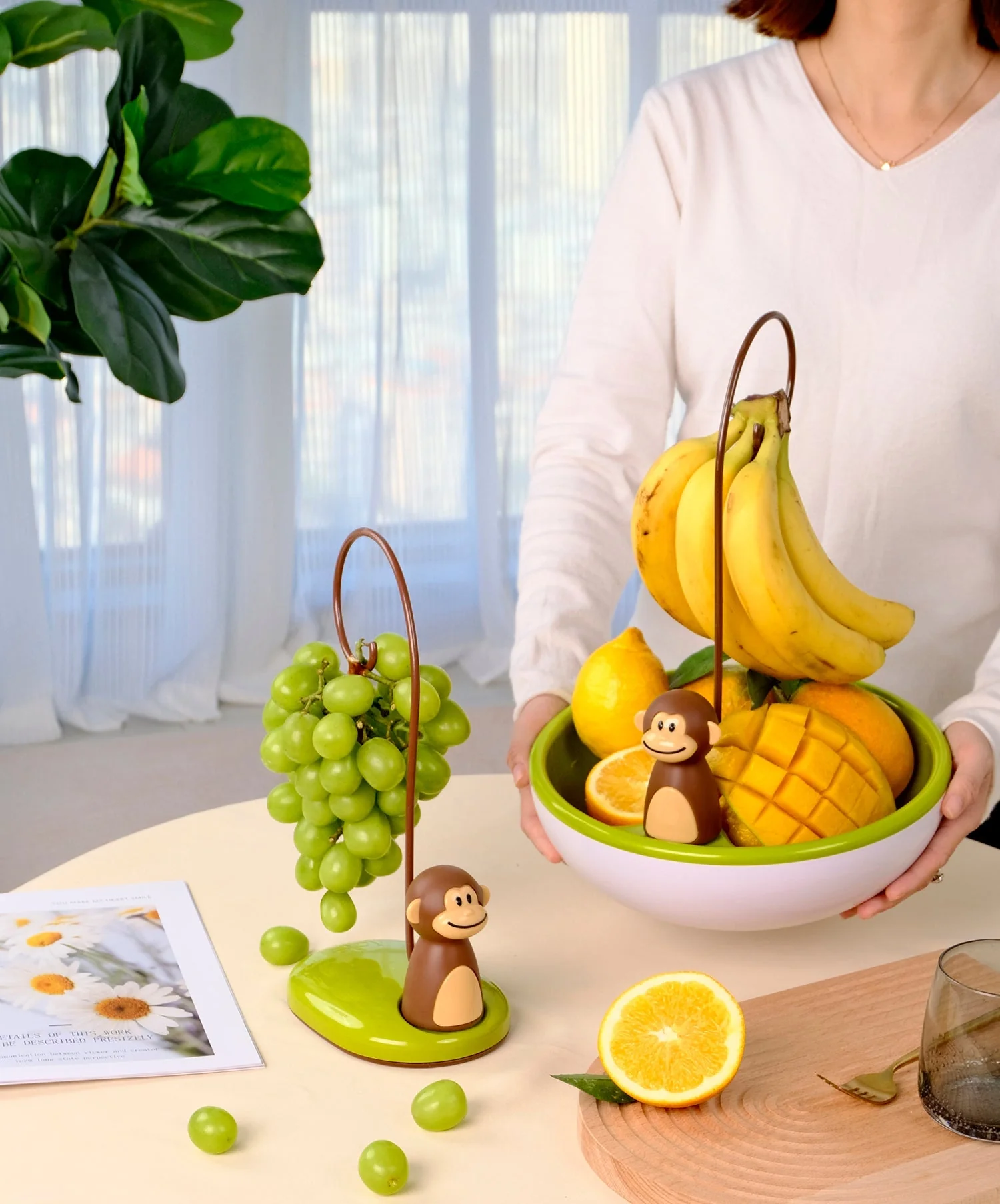Monkey Shape Kitchen Banana Hanger Stand - Image 7