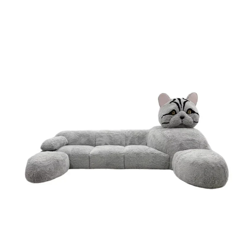 Monster Giant Cat Plush Sleeper Sofa - Image 6