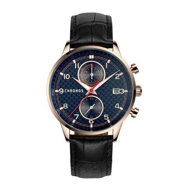 Montre Luxury Genuine Leather Strap Watch - Image 3