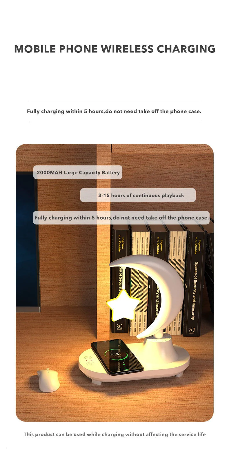 Moon Star Wireless Charging Night Lamp - Image 15