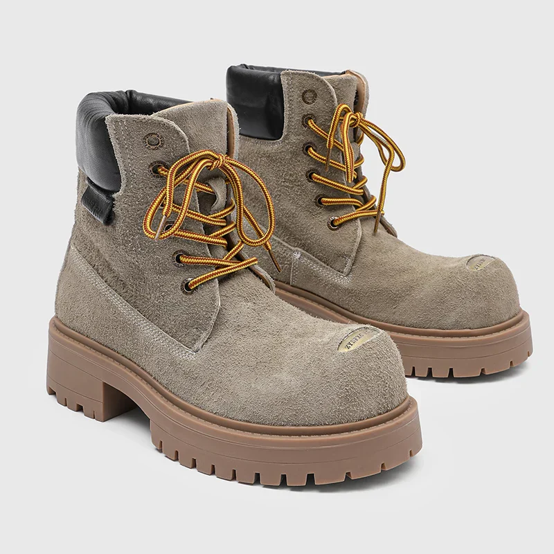 Mossy Green Anti-Slip Combat Boots - Image 13