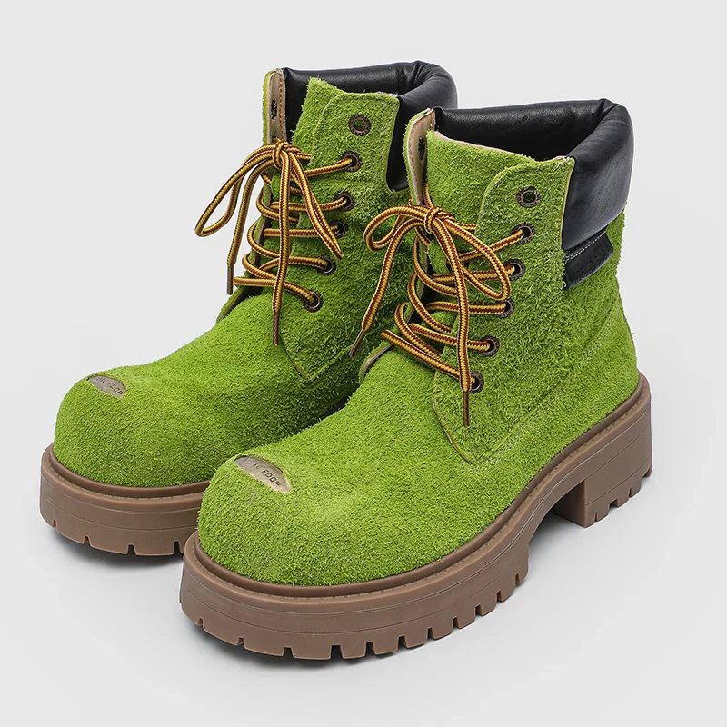 Mossy Green Anti-Slip Combat Boots - Image 6