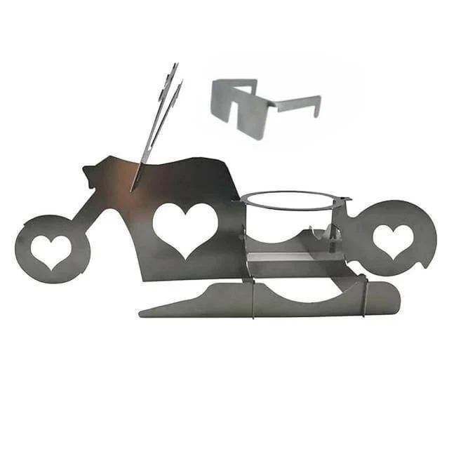 Motorcycle Chicken Grill Stand Rack - Image 11