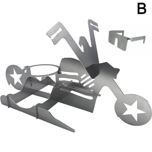 Motorcycle Chicken Grill Stand Rack - Image 12