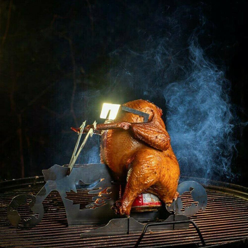 Motorcycle Chicken Grill Stand Rack - Image 4