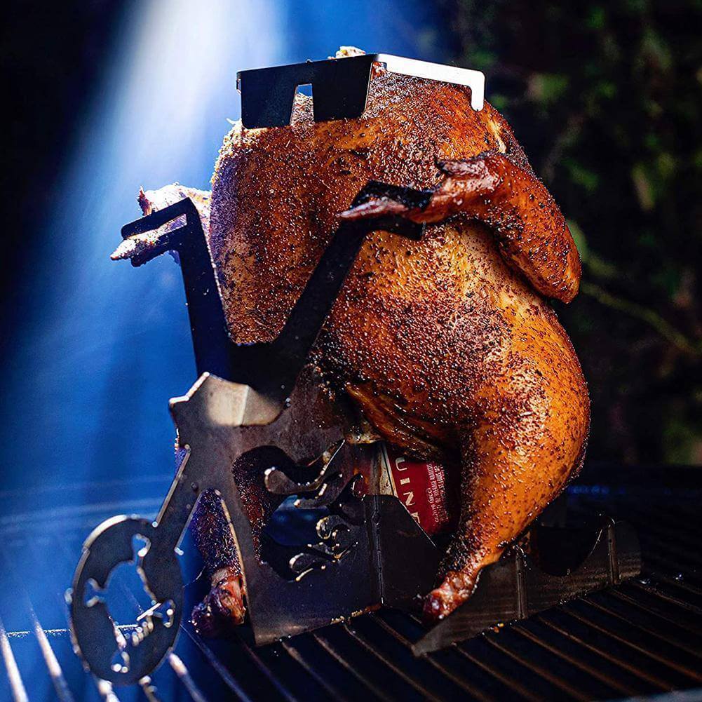 Motorcycle Chicken Grill Stand Rack - Image 7