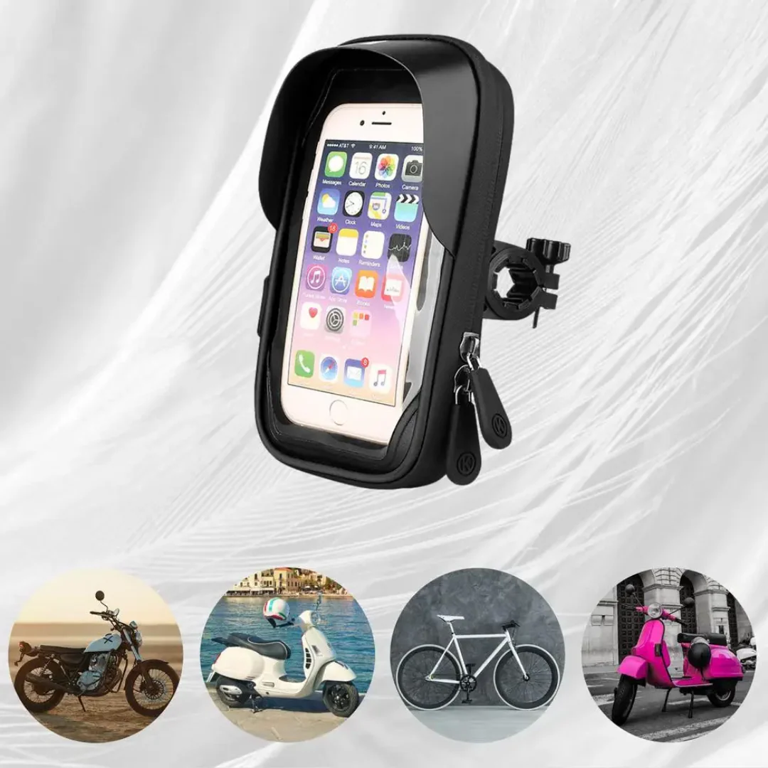Motorcycle Handlebar  Waterproof Universal Phone Holder - Image 3
